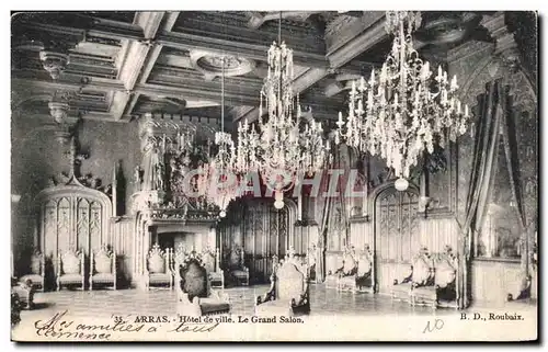 Cartes postales Arras Hotel de Ville Le Grand Salon