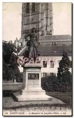 Ansichtskarte AK Saint Omer Le Monument de Jacqueline Robins