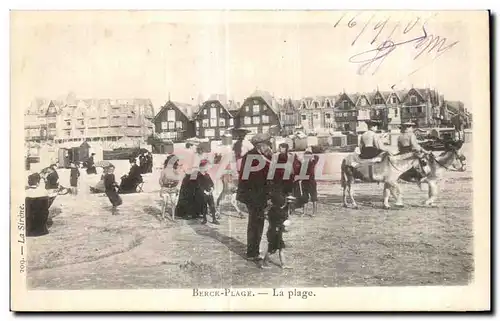 Ansichtskarte AK Berck Plage La Plage Ane Donkey