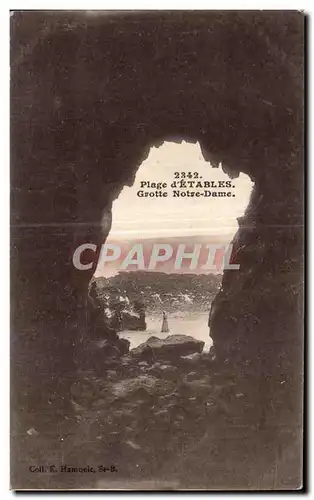 Cartes postales PLage d Etables Grotte Notre Dame