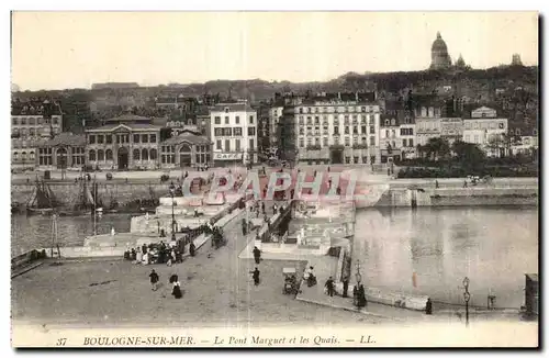 Cartes postales Boulogne Sur Mer Le Pont Marguet et les Quais