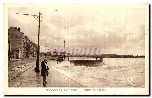 Cartes postales Boulogne Sur Mer Effets de Vagues