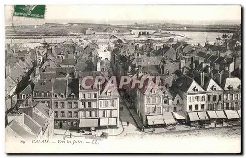 Cartes postales Calais Vers Les Jetees