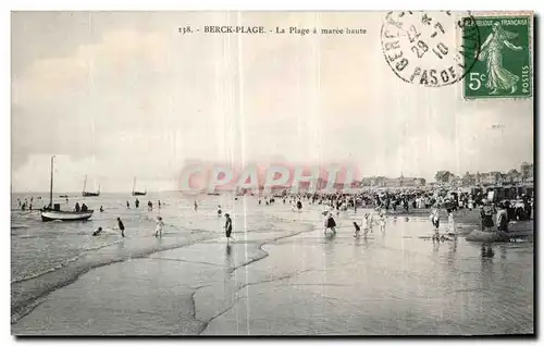 Cartes postales Berck Plage La Plage a Maree haute