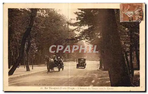 Cartes postales Lo Touquet Paris Plage L Avenue du Verger vers le Casino