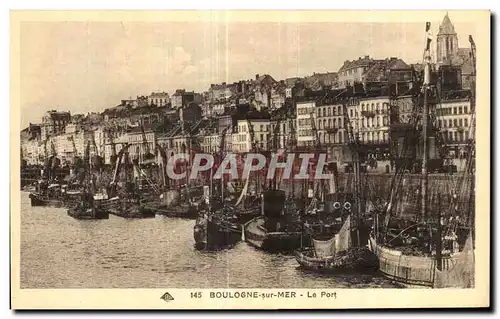 Cartes postales Boulogne sur Mer Le Port Bateaux