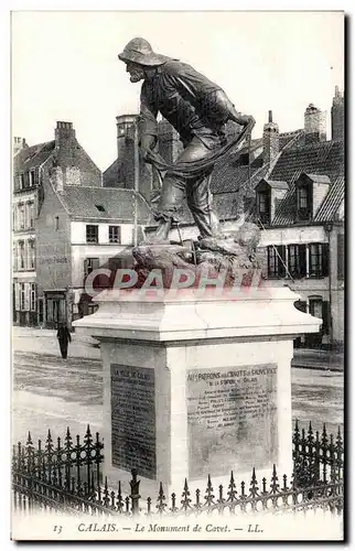 Ansichtskarte AK Calais Le Monument de Cavet