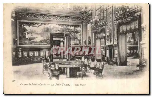 Cartes postales Casino de Monte carlo La Salle Touzet