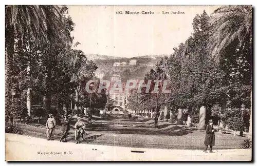 Cartes postales Monte Carlo Les Jardins