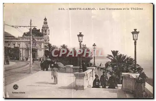 Cartes postales Monte carlo Les Terrasses et le Theatre