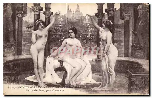 Cartes postales Monte Carlo Les graces florentines Salle de jeun par Gervais Femmes nues