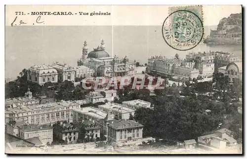 Cartes postales Monte Carlo Vue generale