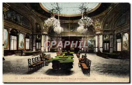 Cartes postales Le Casino de Monte Carlo la Salle Schmidt Casino