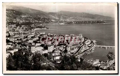 Cartes postales Monte Carlo Vue generale le cap Martin et I Italie