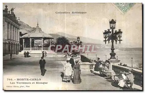 Ansichtskarte AK Monte Carlo Les Terrasses et Kiosque