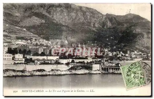 Cartes postales Monte Carlo Le Tir aux Pigeons et le Casino