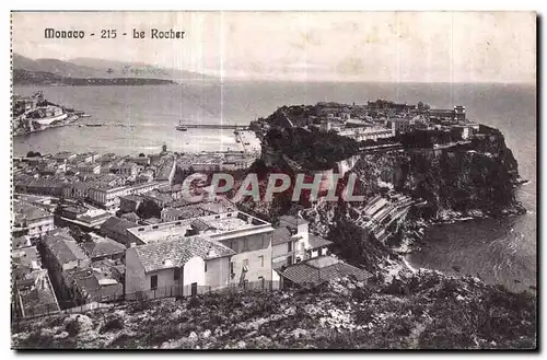 Cartes postales Monaco le Rocher