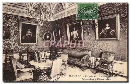 Cartes postales Monaco Palais du Prinee Salon Vert