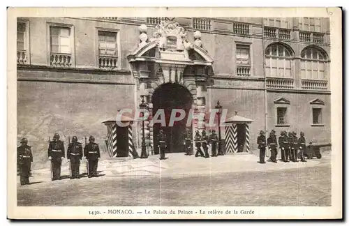 Ansichtskarte AK Monaco Palais du Prince La releve de la Garde Militaria