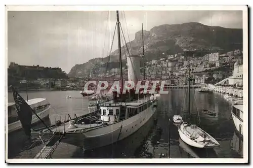 Cartes postales Monaco La Port et la Tete de Chien Bateau