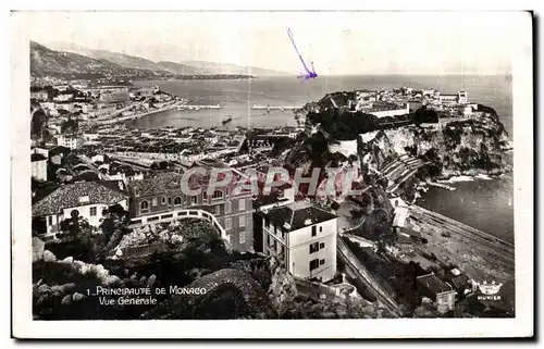 Cartes postales Monaco Principaute De Vue Generale