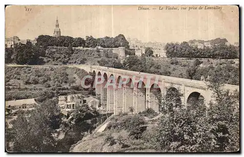 Cartes postales Dinan Le Viaduc vue prise de Lanvallay