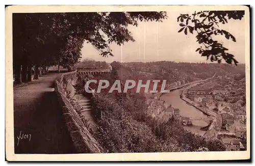 Cartes postales Bretagne Dinan La Rance vue Jardin Anglais