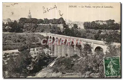 Cartes postales Dinan Le Viaduc vue prise de Lanvallay