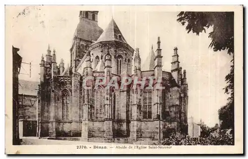 Cartes postales Dinan Abside de I Eglise Saint Sauveur