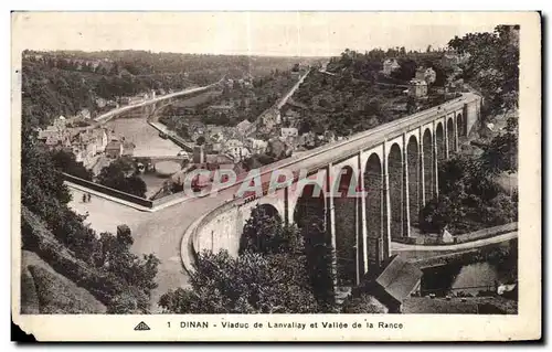 Cartes postales Dinan Viaduc de Lanvallay et Vallee de la Rance