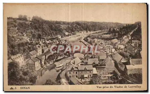 Cartes postales Dinan Vue prise du Viaduc de Lanvallay