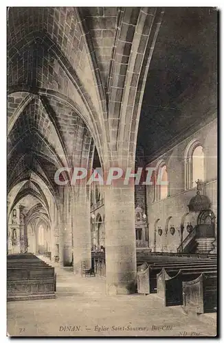 Cartes postales Dinan Eglise Saint Sauteur Bas Cote