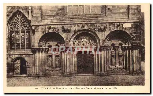 Cartes postales Dinan Portail de l Eglise St Sauveur