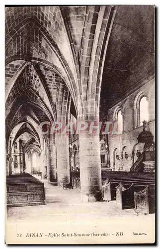 Ansichtskarte AK Dinan Eglise Saint Sauveur Bars Cote