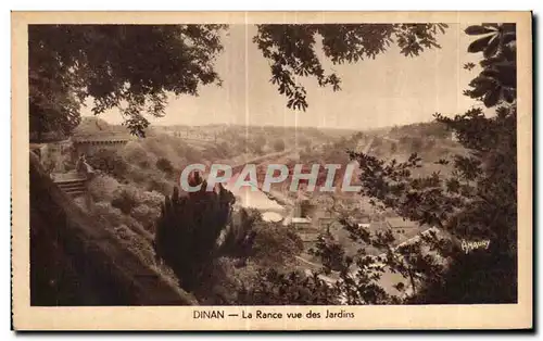 Cartes postales Dinan La Rance vue des Jardins