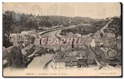 Cartes postales Dinan La Rance vue prise du Viaduc