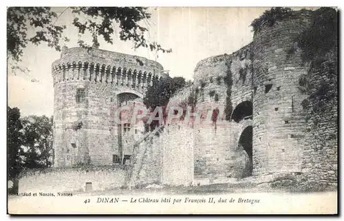 Cartes postales Dinan Le Chateau bati par Francais II due de Bretagne