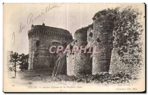 Ansichtskarte AK Dinan Ancien Chateau de La Duchesse Anne