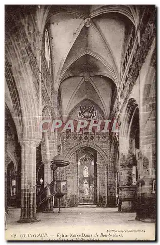 Ansichtskarte AK Guingamp Eglise Notre Dame de Bon Secours