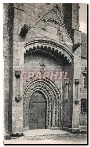 Cartes postales Environs de Guingamp L Eglise des Graces Portail Occidental