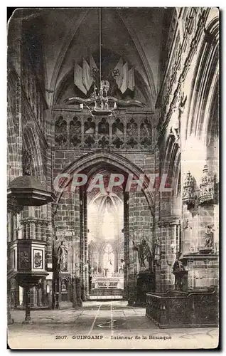 Cartes postales Guingamp Interieur de la Basilique