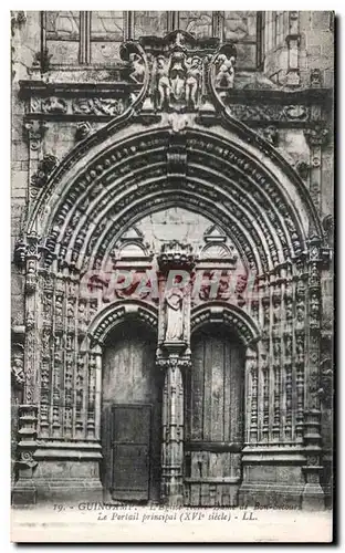 Cartes postales Guingamp Eglise Notre Dame de Bon Secours Le Portail principal