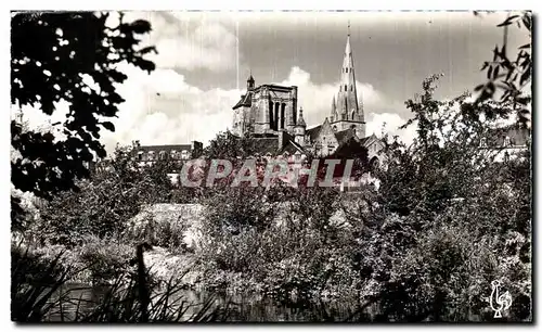 Ansichtskarte AK Guingamp Basilique Notre Dame de Bon Secours vue du Trieux