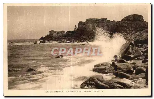 Cartes postales Ile de Brehat La Greve du Phare du Paon