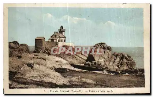 Cartes postales Ile de Brehat La Greve du Phare du Paon