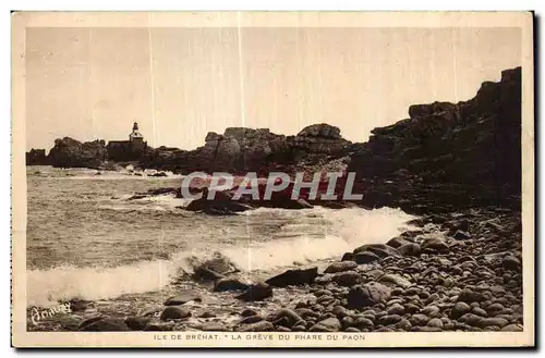 Cartes postales Ile de Brehat La Greve du Phare du Paon