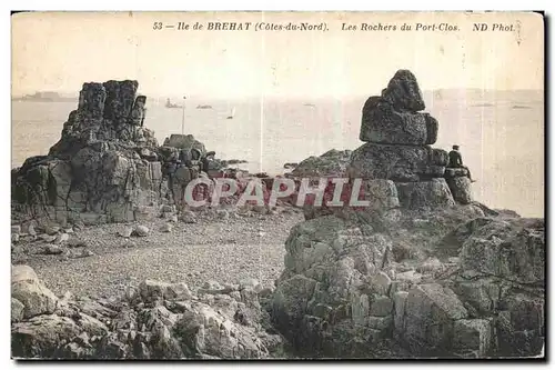 Cartes postales Ile de Brehat Les Rochers du Port Cls