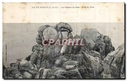 Cartes postales Ile de Brehat Les Rochers du Paon Pres du Paon