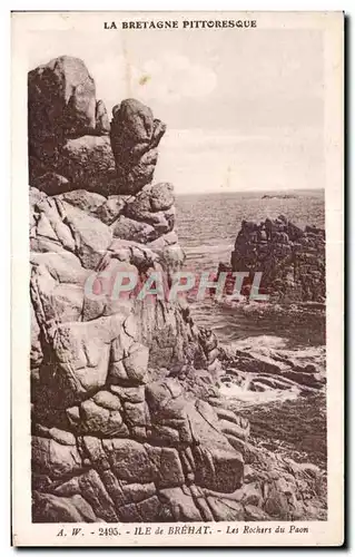 Cartes postales Ile de Brehat Les Rochers du Paon