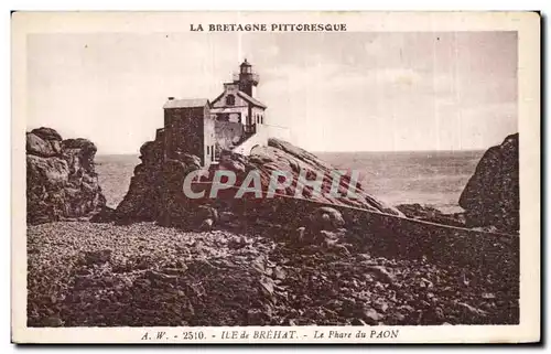 Ansichtskarte AK Ile de Brehat Le Phare du Paon